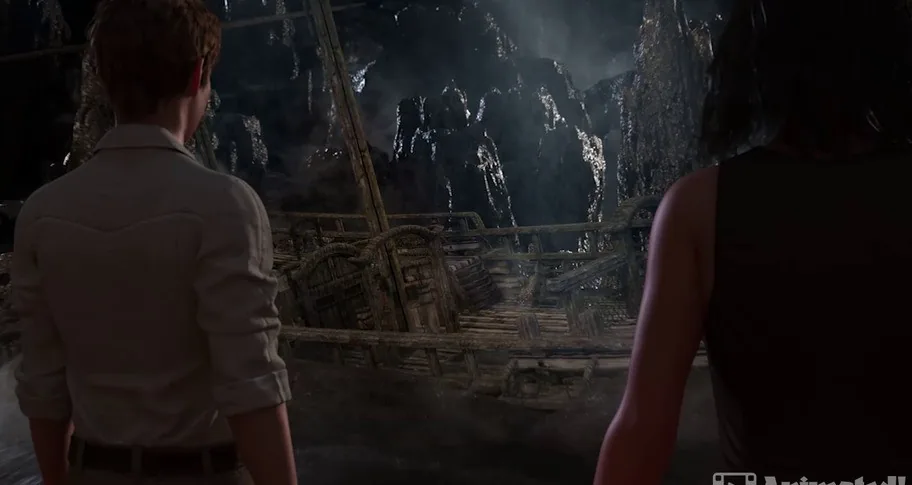 Treasure of Nadia cave exploration scene